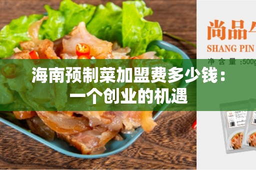 海南预制菜加盟费多少钱：一个创业的机遇