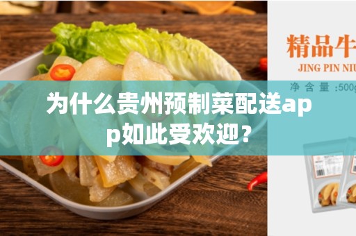 为什么贵州预制菜配送app如此受欢迎？