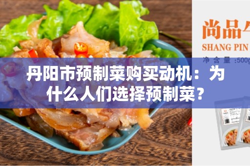 丹阳市预制菜购买动机：为什么人们选择预制菜？
