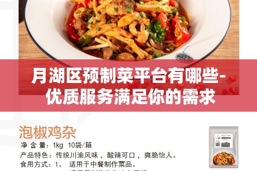月湖区预制菜平台有哪些- 优质服务满足你的需求