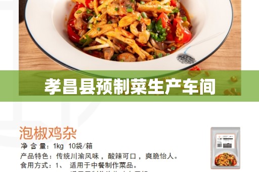 孝昌县预制菜生产车间