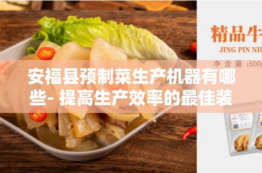 安福县预制菜生产机器有哪些- 提高生产效率的最佳装备