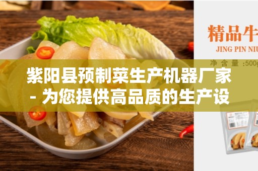 紫阳县预制菜生产机器厂家- 为您提供高品质的生产设备