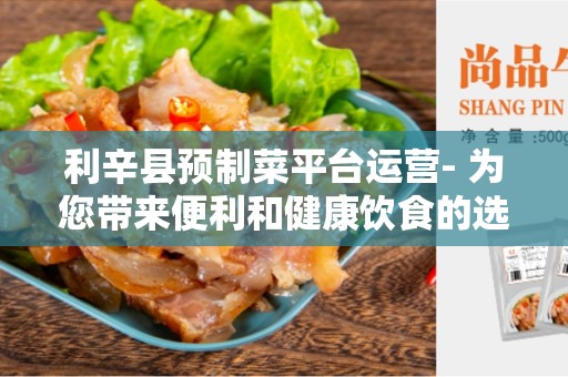 利辛县预制菜平台运营- 为您带来便利和健康饮食的选择