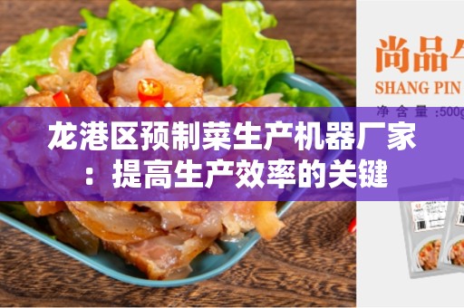 龙港区预制菜生产机器厂家：提高生产效率的关键