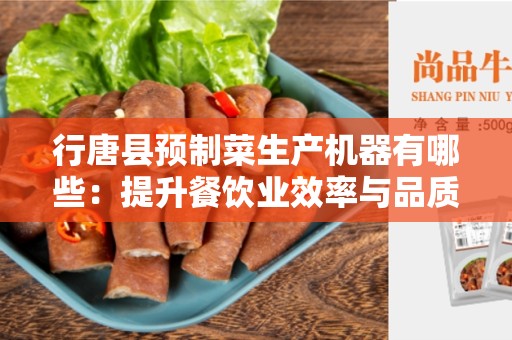 行唐县预制菜生产机器有哪些：提升餐饮业效率与品质的利器