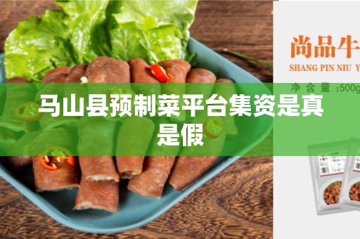 马山县预制菜平台集资是真是假