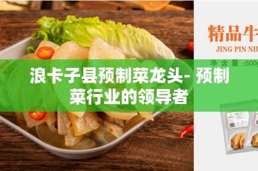 浪卡子县预制菜龙头- 预制菜行业的领导者