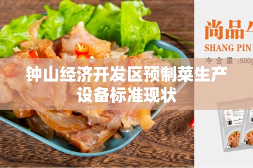 钟山经济开发区预制菜生产设备标准现状