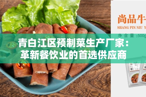 青白江区预制菜生产厂家：革新餐饮业的首选供应商