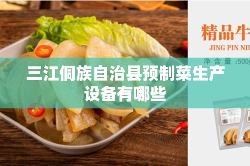 三江侗族自治县预制菜生产设备有哪些