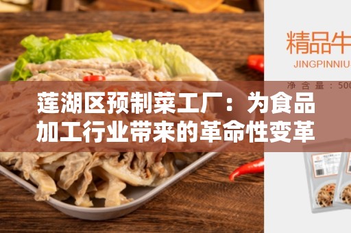 莲湖区预制菜工厂：为食品加工行业带来的革命性变革