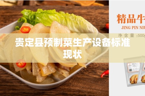贵定县预制菜生产设备标准现状