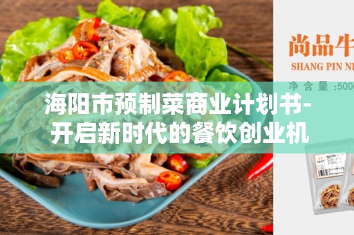 海阳市预制菜商业计划书- 开启新时代的餐饮创业机遇