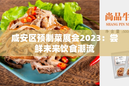 咸安区预制菜展会2023：尝鲜未来饮食潮流