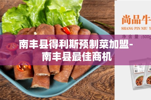 南丰县得利斯预制菜加盟- 南丰县最佳商机