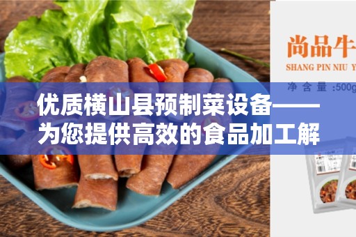 优质横山县预制菜设备——为您提供高效的食品加工解决方案