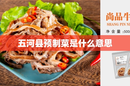 五河县预制菜是什么意思
