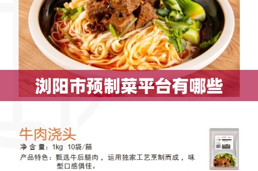 浏阳市预制菜平台有哪些