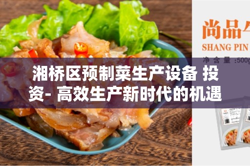 湘桥区预制菜生产设备 投资- 高效生产新时代的机遇