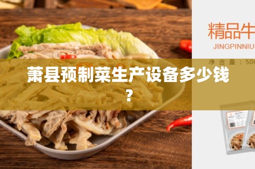 萧县预制菜生产设备多少钱？