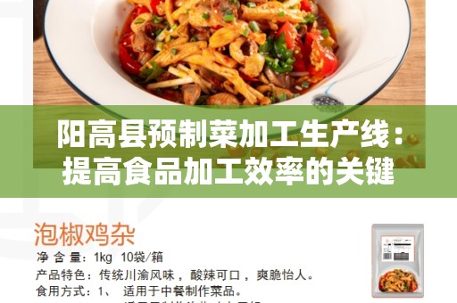 阳高县预制菜加工生产线：提高食品加工效率的关键