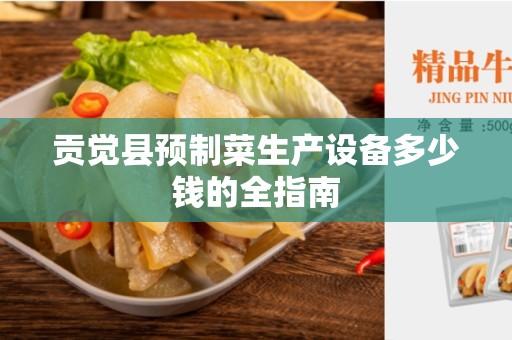 贡觉县预制菜生产设备多少钱的全指南