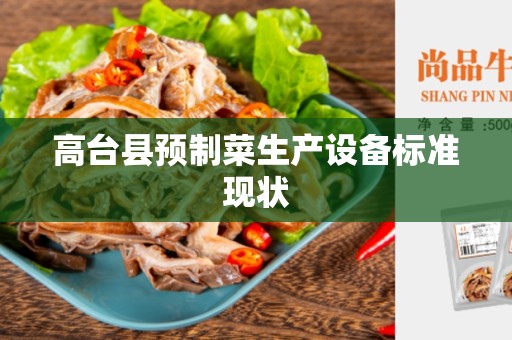 高台县预制菜生产设备标准现状