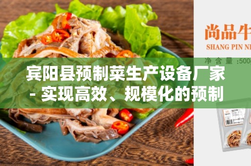宾阳县预制菜生产设备厂家- 实现高效、规模化的预制菜生产
