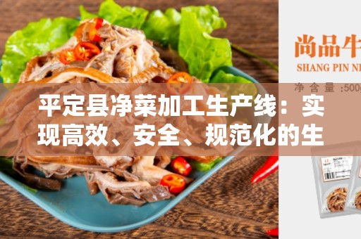 平定县净菜加工生产线：实现高效、安全、规范化的生产