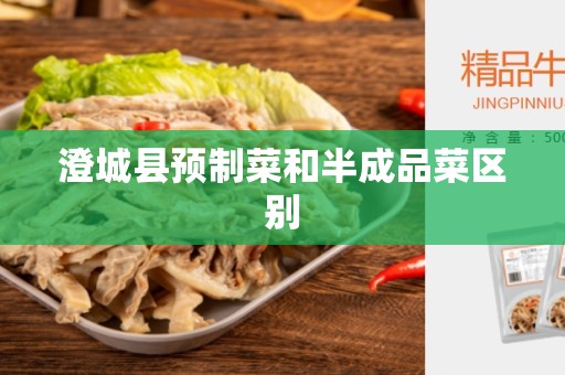 澄城县预制菜和半成品菜区别