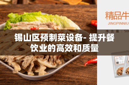 锡山区预制菜设备- 提升餐饮业的高效和质量