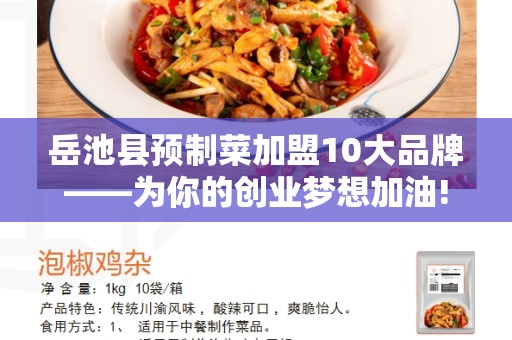 岳池县预制菜加盟10大品牌——为你的创业梦想加油!