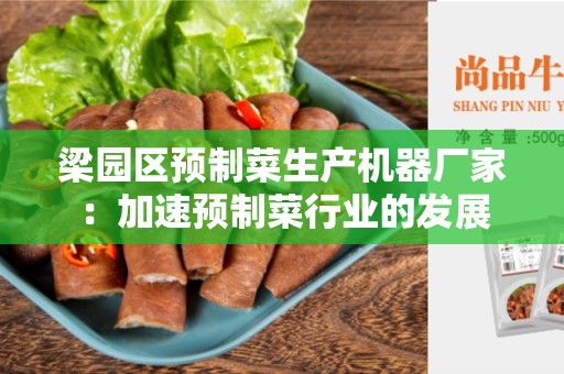 梁园区预制菜生产机器厂家：加速预制菜行业的发展