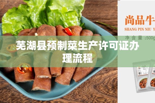 芜湖县预制菜生产许可证办理流程
