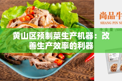 黄山区预制菜生产机器：改善生产效率的利器