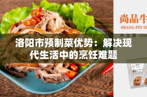 洛阳市预制菜优势：解决现代生活中的烹饪难题