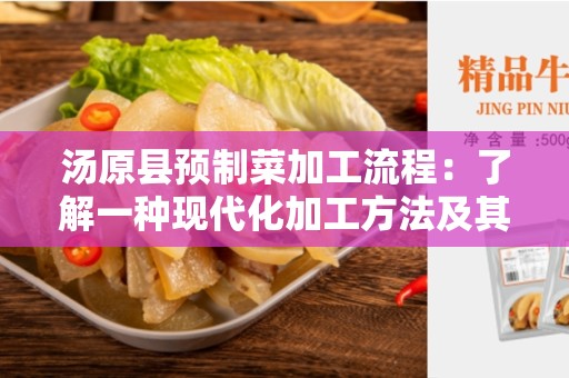 汤原县预制菜加工流程：了解一种现代化加工方法及其优势