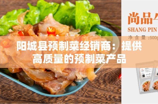 阳城县预制菜经销商：提供高质量的预制菜产品