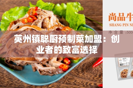 英州镇聪厨预制菜加盟：创业者的致富选择