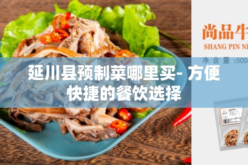 延川县预制菜哪里买- 方便快捷的餐饮选择
