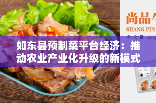 如东县预制菜平台经济：推动农业产业化升级的新模式