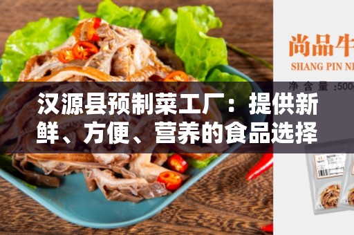 汉源县预制菜工厂：提供新鲜、方便、营养的食品选择