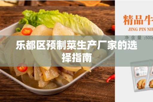 乐都区预制菜生产厂家的选择指南