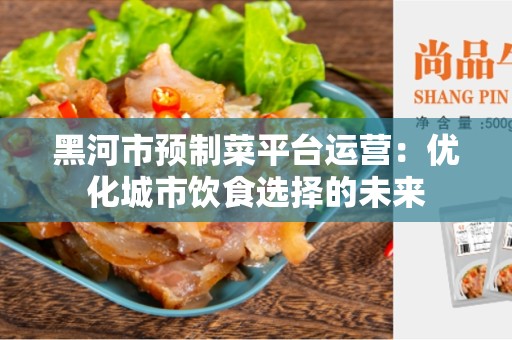 黑河市预制菜平台运营：优化城市饮食选择的未来