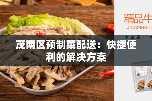 茂南区预制菜配送：快捷便利的解决方案