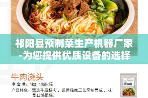 祁阳县预制菜生产机器厂家-为您提供优质设备的选择
