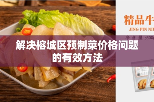 解决榕城区预制菜价格问题的有效方法
