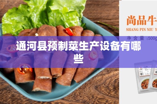 通河县预制菜生产设备有哪些