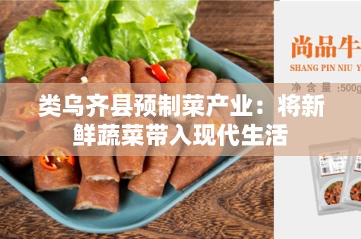 类乌齐县预制菜产业：将新鲜蔬菜带入现代生活